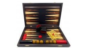 Palysander backgammon set with racks "Ikaria"