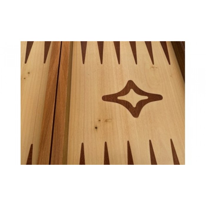 Backgammon with racks mahogany