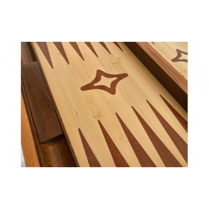 Backgammon with racks mahogany