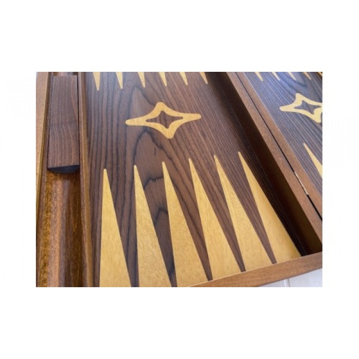 Backgammon with racks polysander