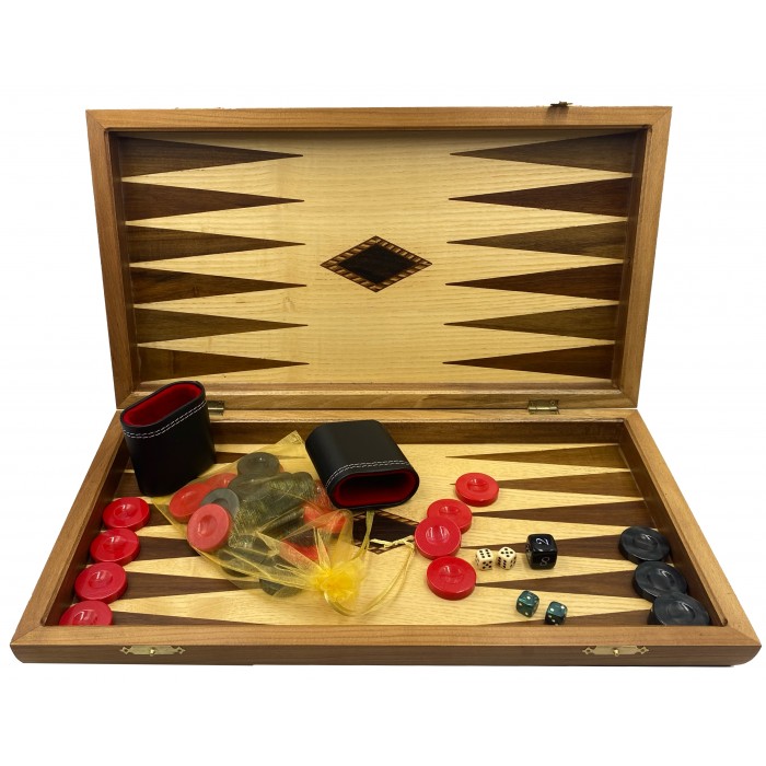 Oak  backgammon set "Creta"
