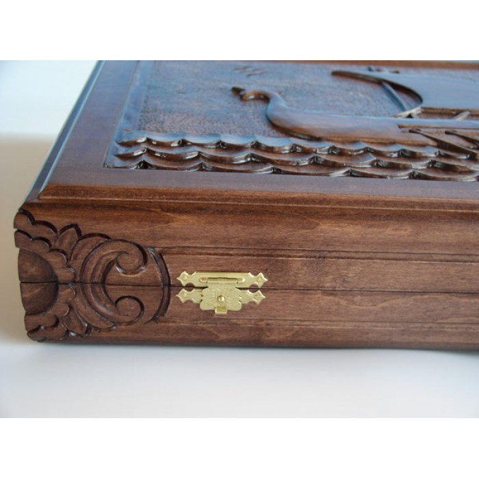 Handmade in Greece Details about   Aristotle Traveler Backgammon Small Set