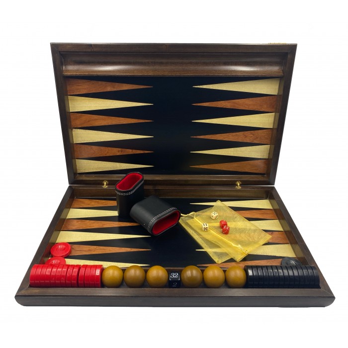 Backgammon set with racks  and flower"Orange" 