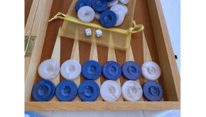 Backgammon checkers perl plastic